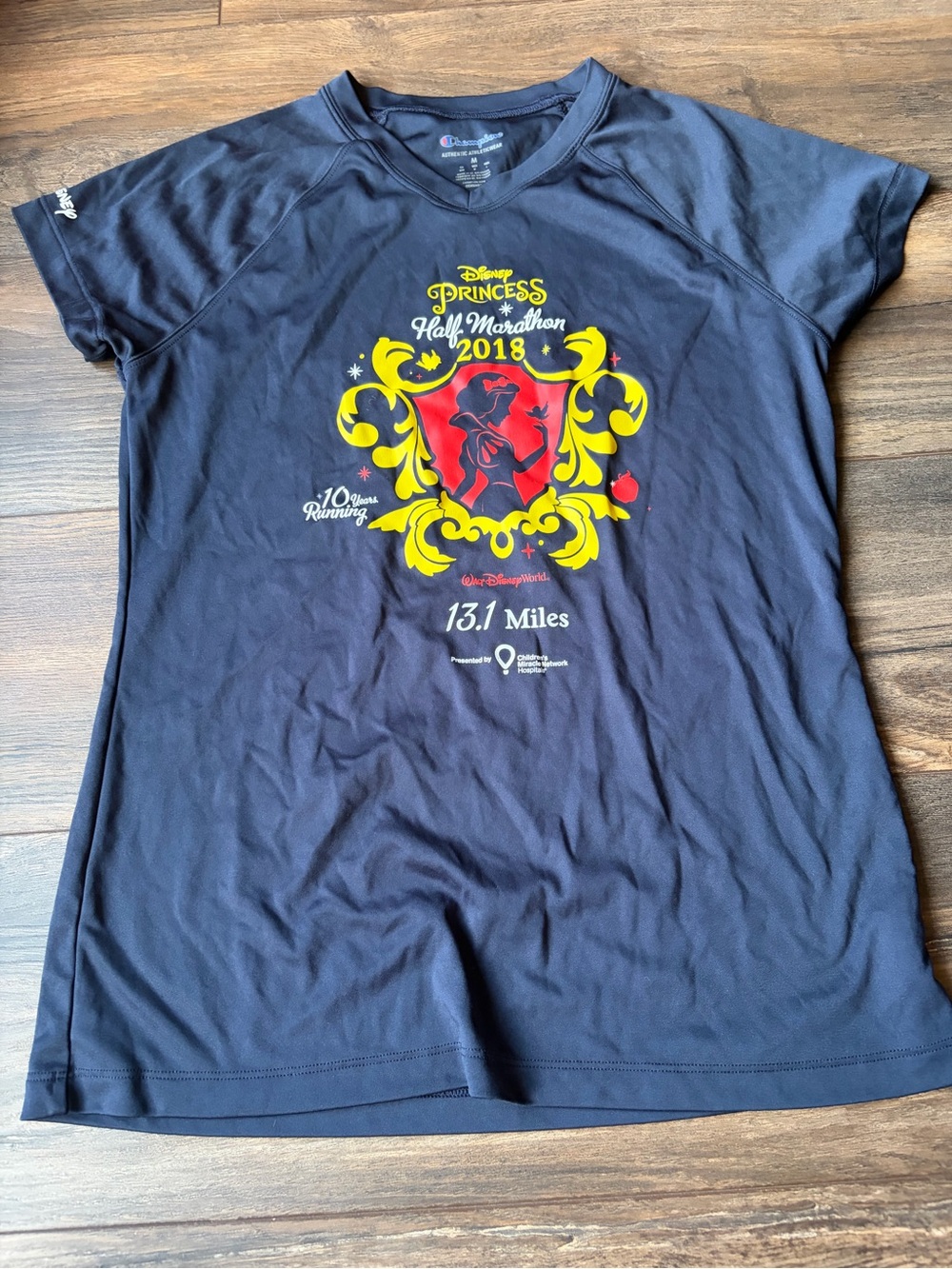 Champion Navy Disney Princess Half Marathon 2018 Graphic Shirt